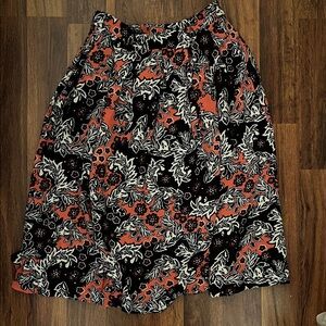 H&M Floral Black and coral Women's Skirt